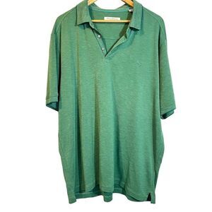 Tommy Bahama Island Zone Coolmax Polo Shirt‎ Men’s 2XL Green Short Sleeve